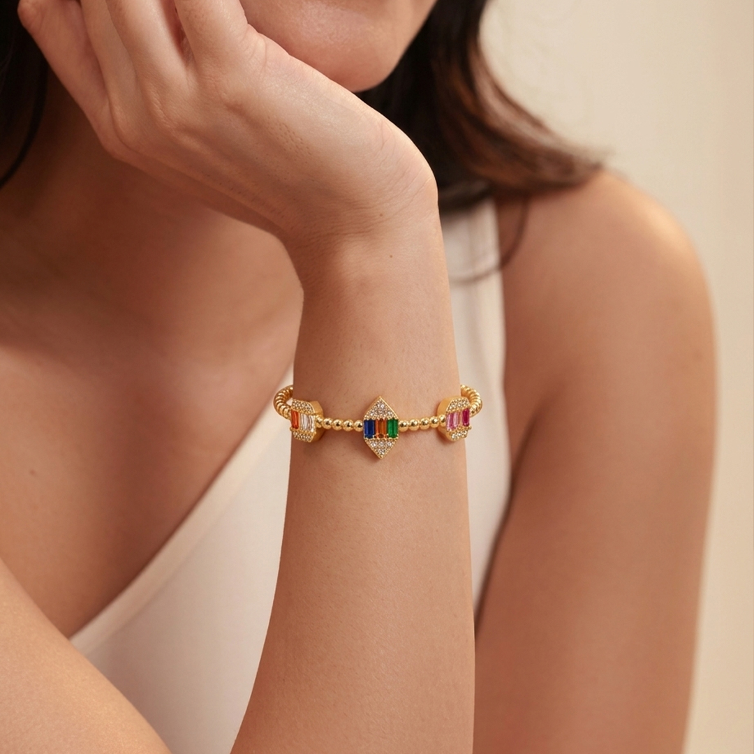 Azure Baguette Bracelet