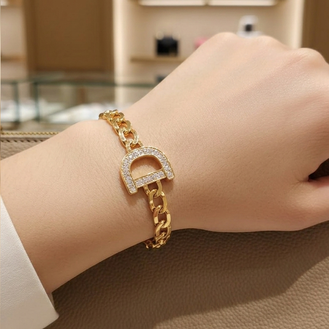 Pave D-Link Bracelet - Image 3