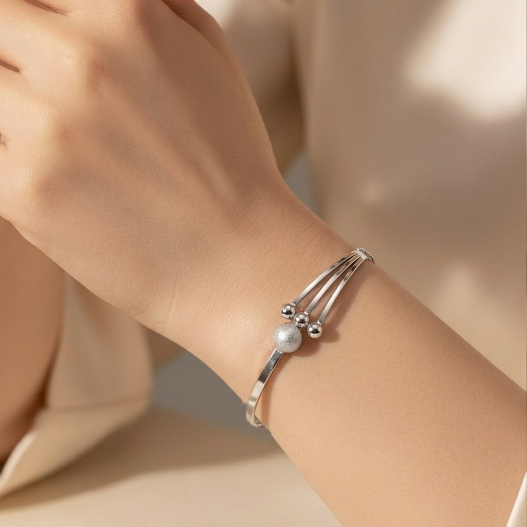 Silver Trident Bracelet - Image 4