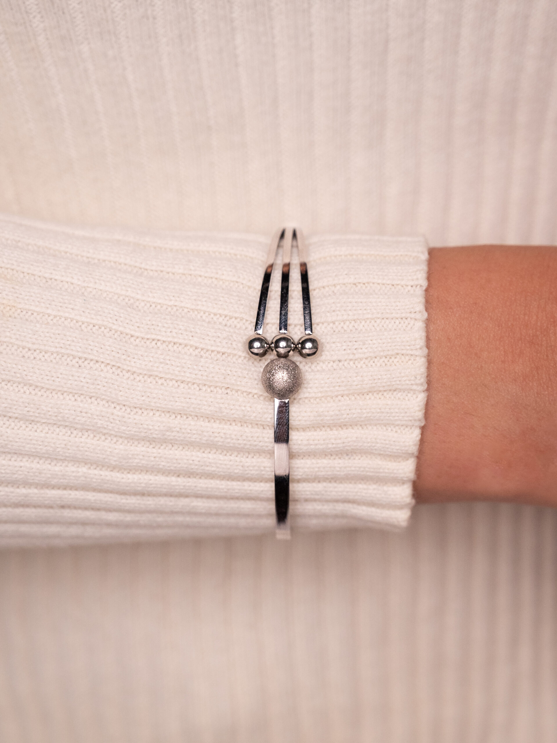 Silver Trident Bracelet