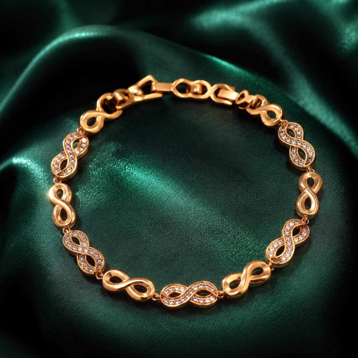 Infinity Pave Link Bracelet