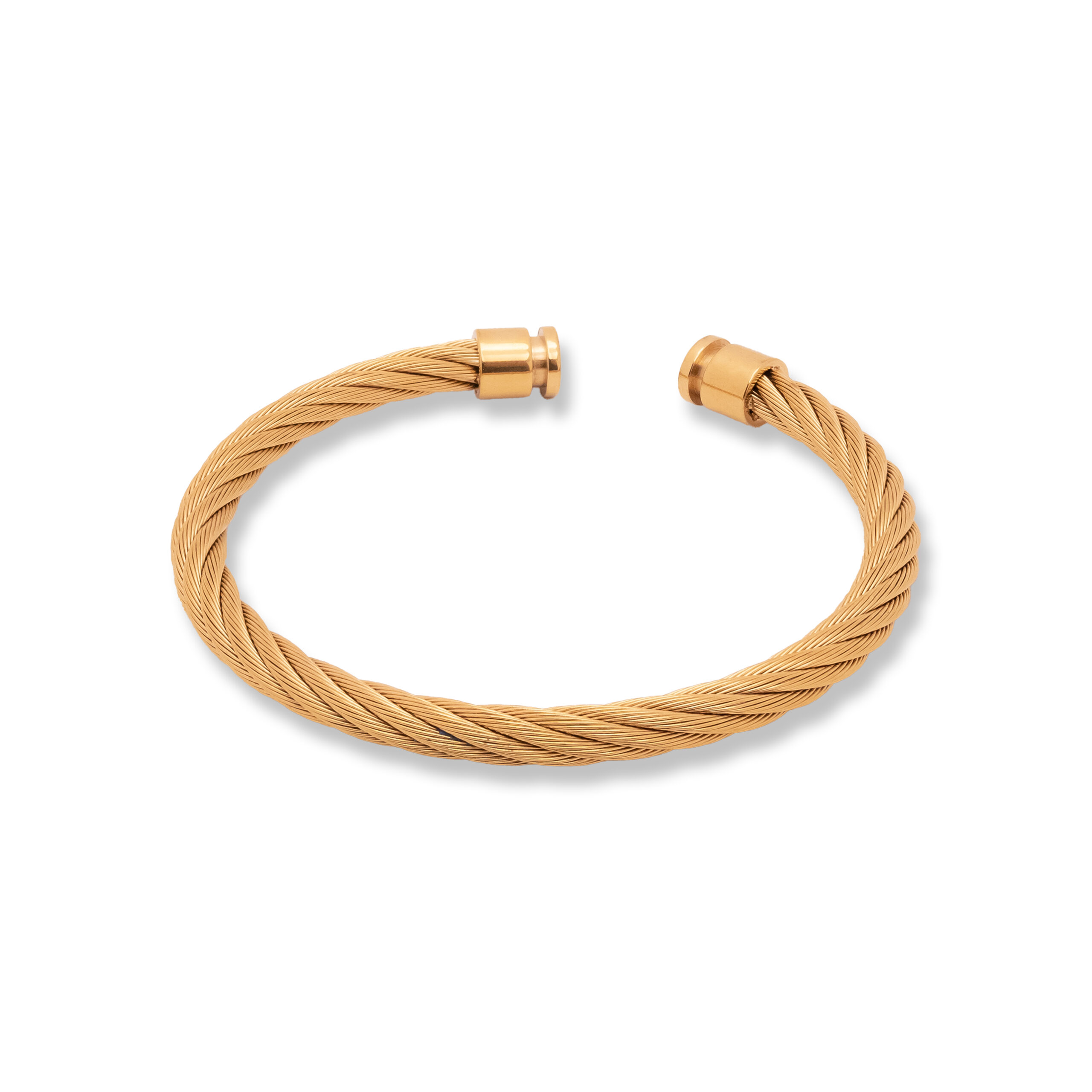 Twisted Gold Cable Bracelet - Image 3
