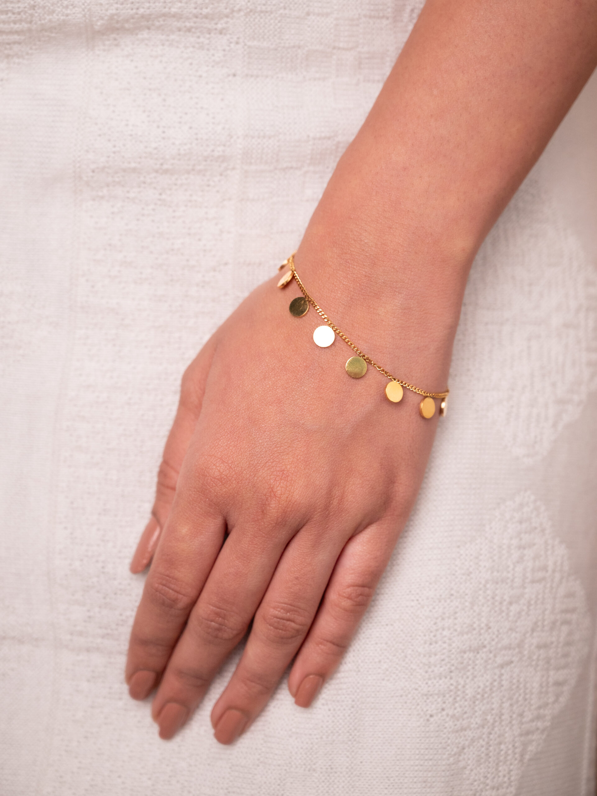 Disc Charm Bracelet