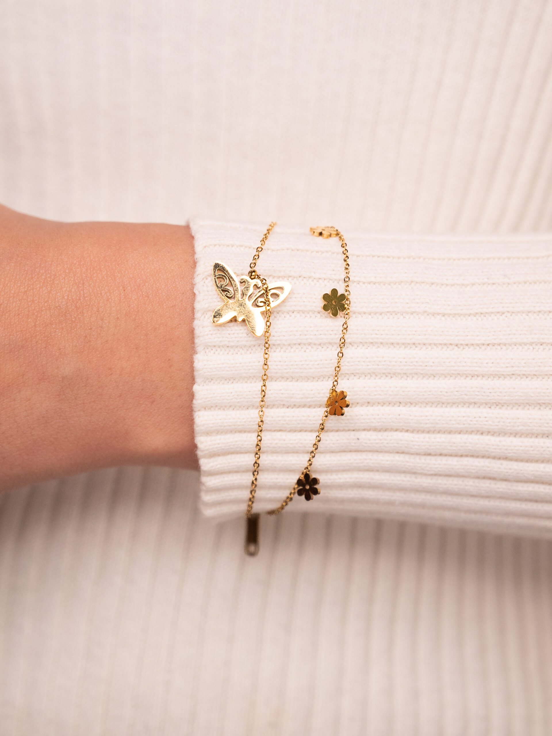 Butterfly & Flower Bracelet