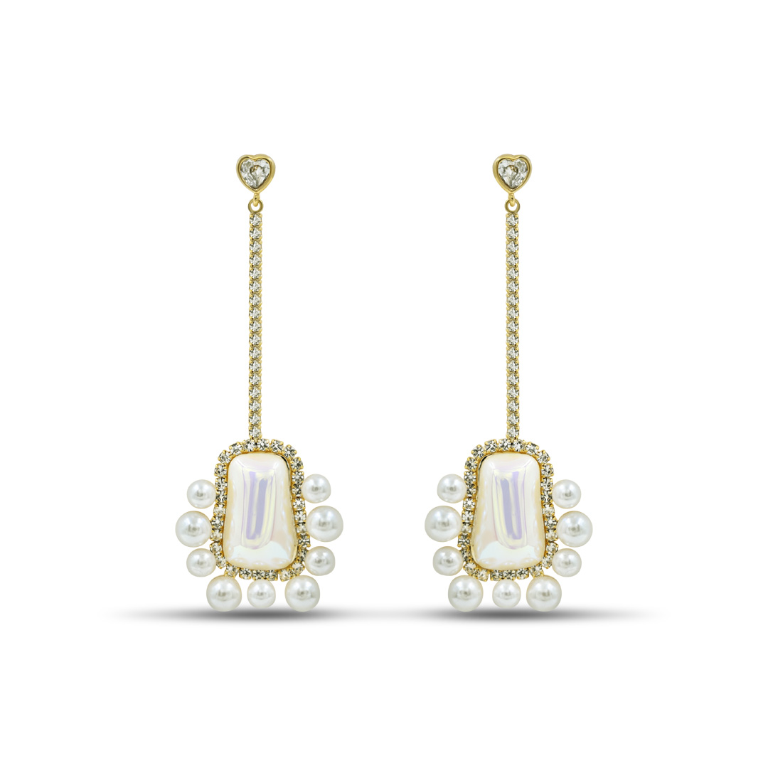Vintage Pearl Halo Drops