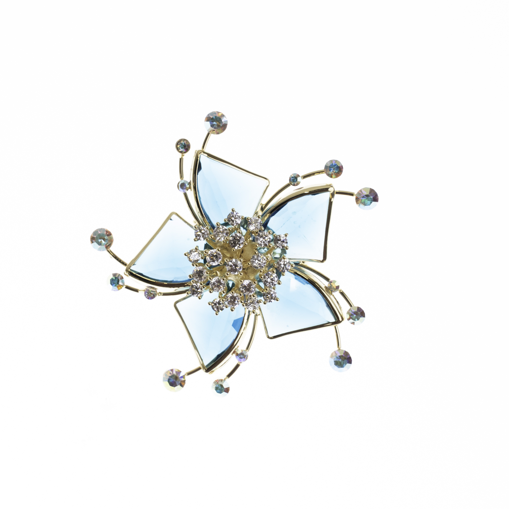 Crystal Starburst Brooch - Image 2