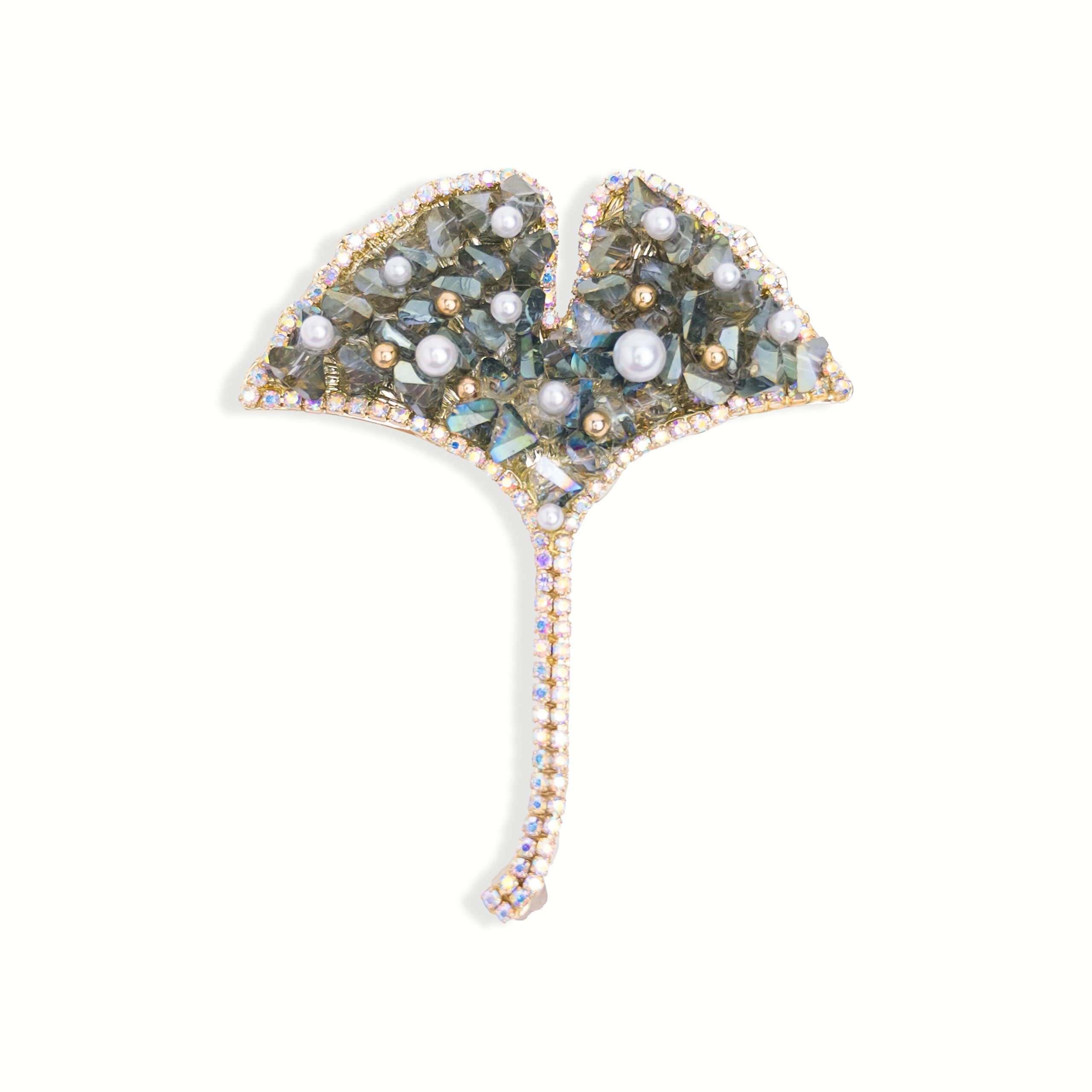 Ginkgo Pearl Brooch - Image 2