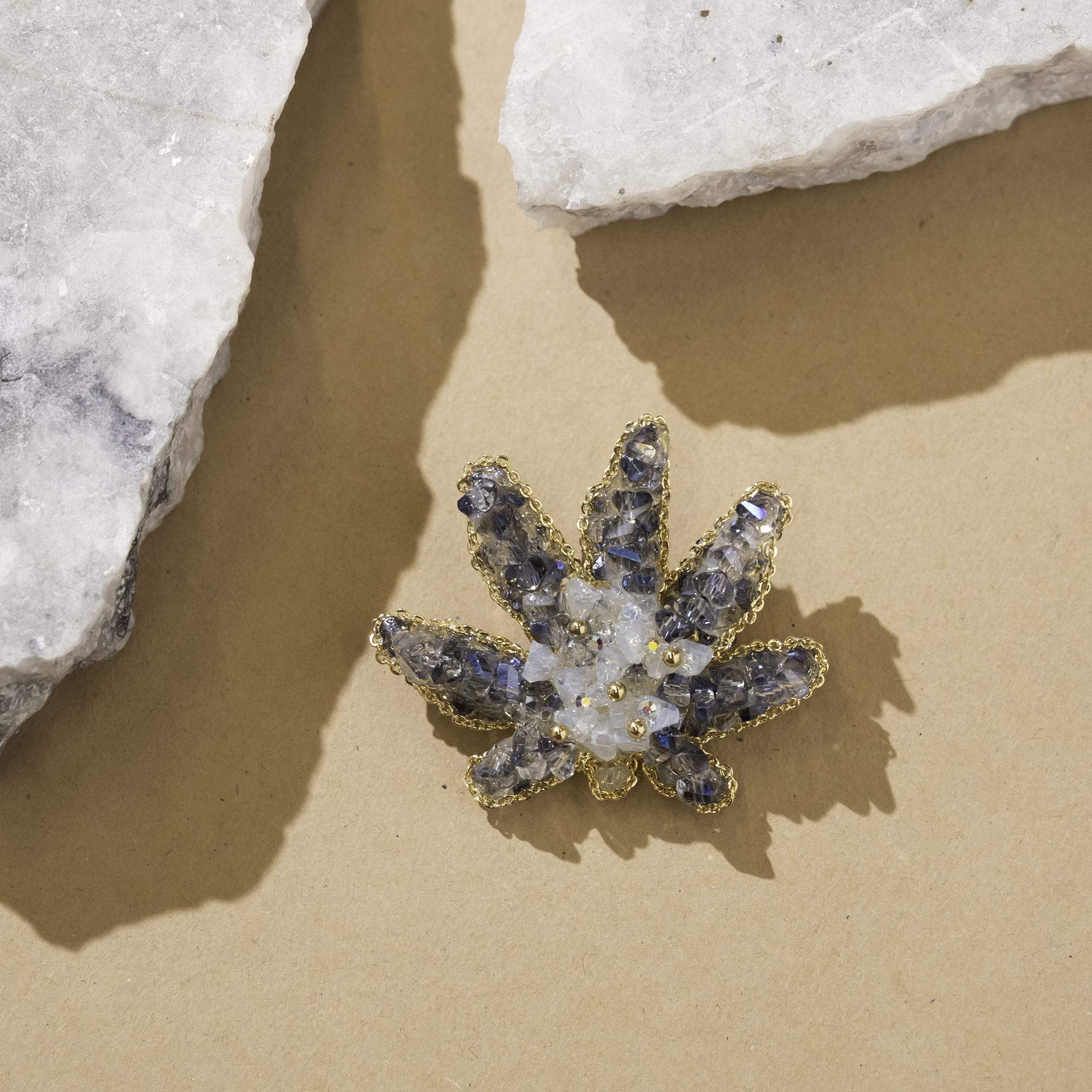 Frost Leaf Brooch