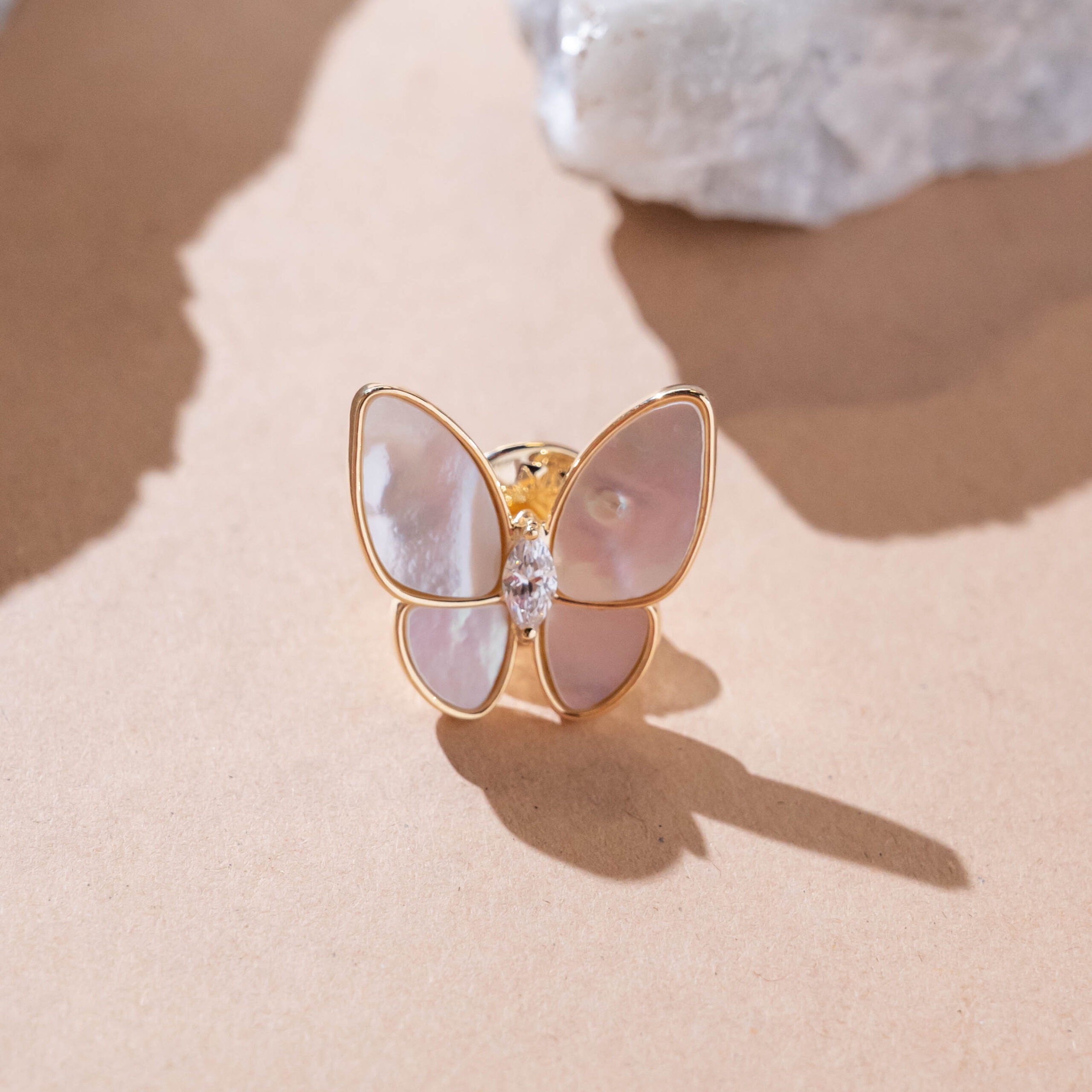 Butterfly Crystal Brooch