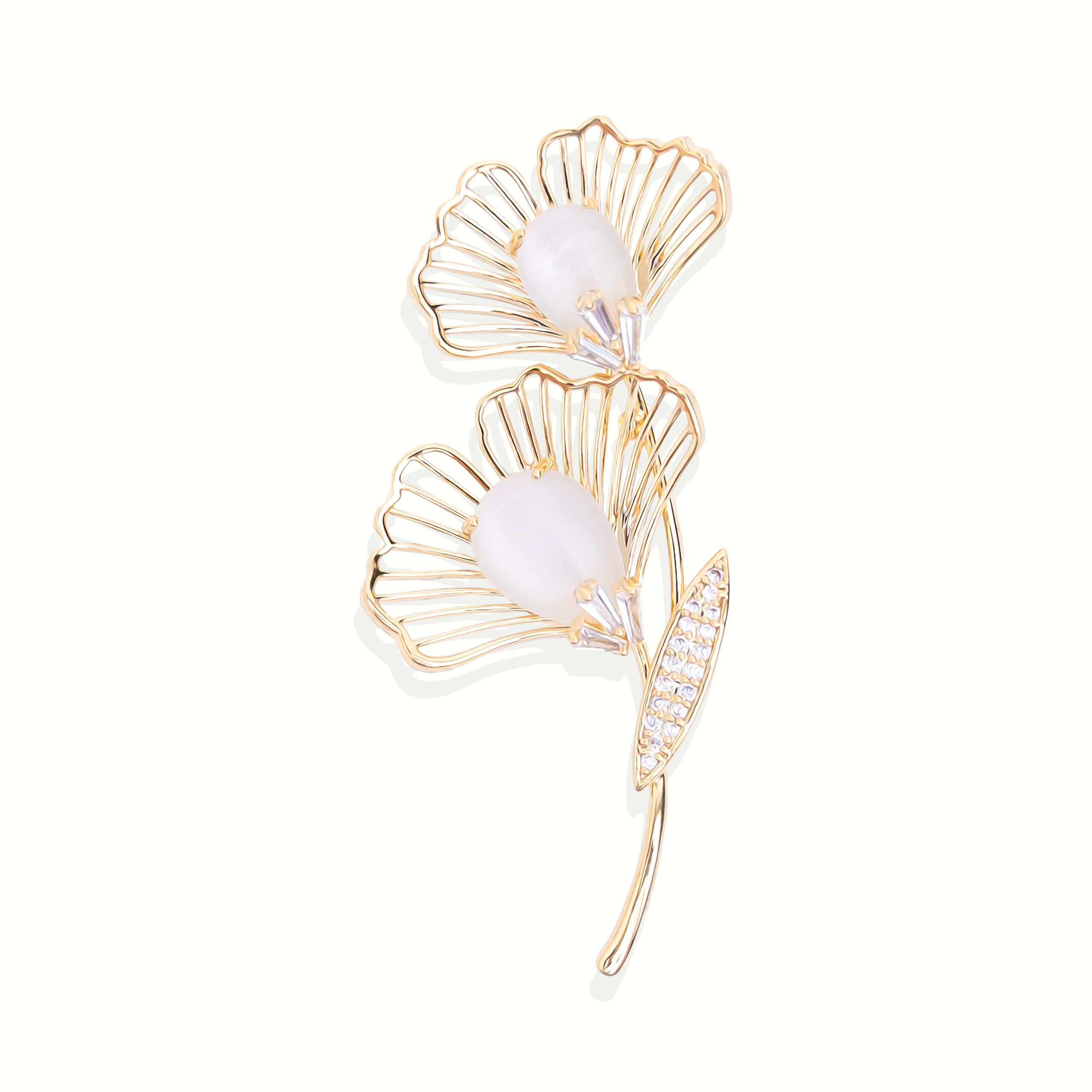 Twin Bloom Brooch - Image 2