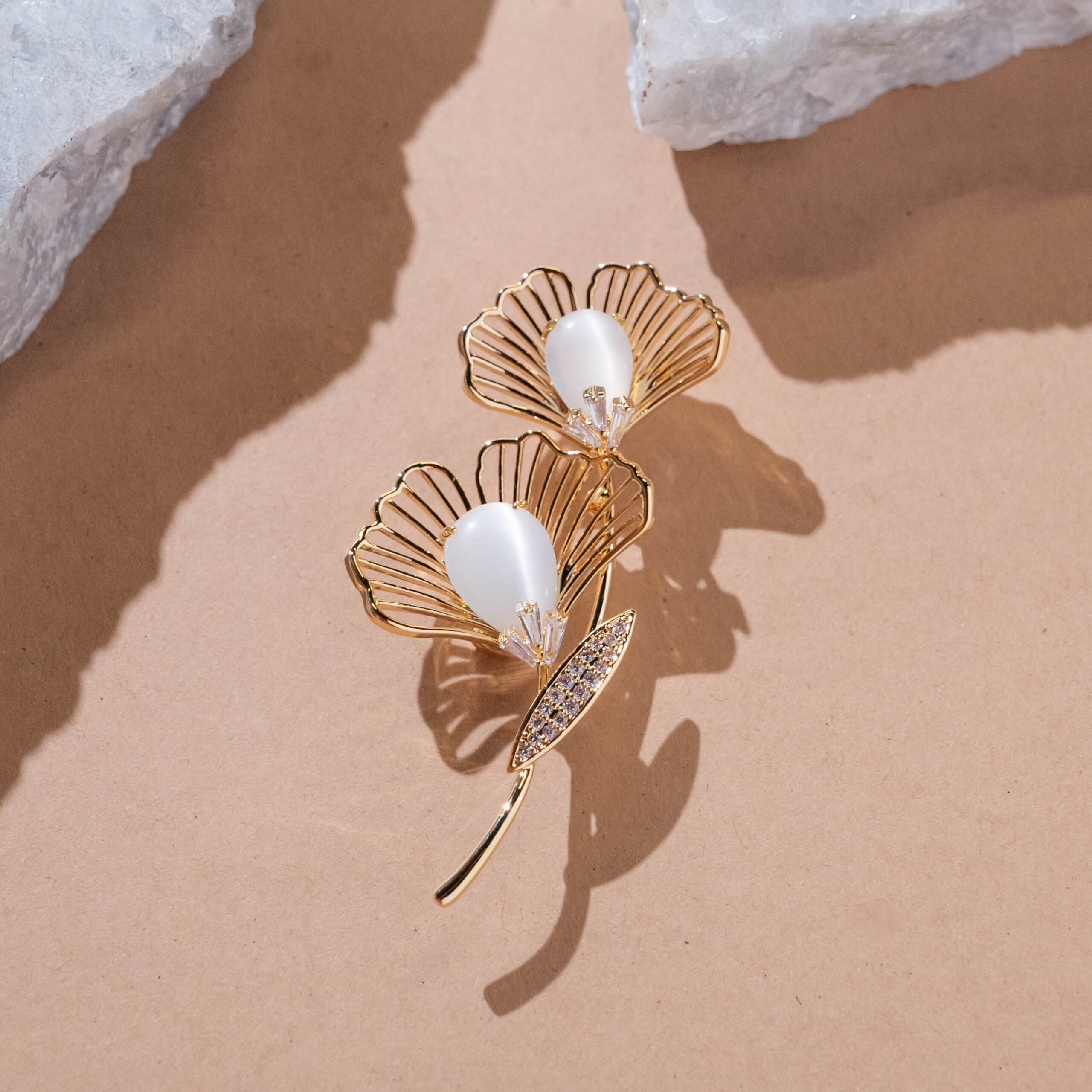 Twin Bloom Brooch