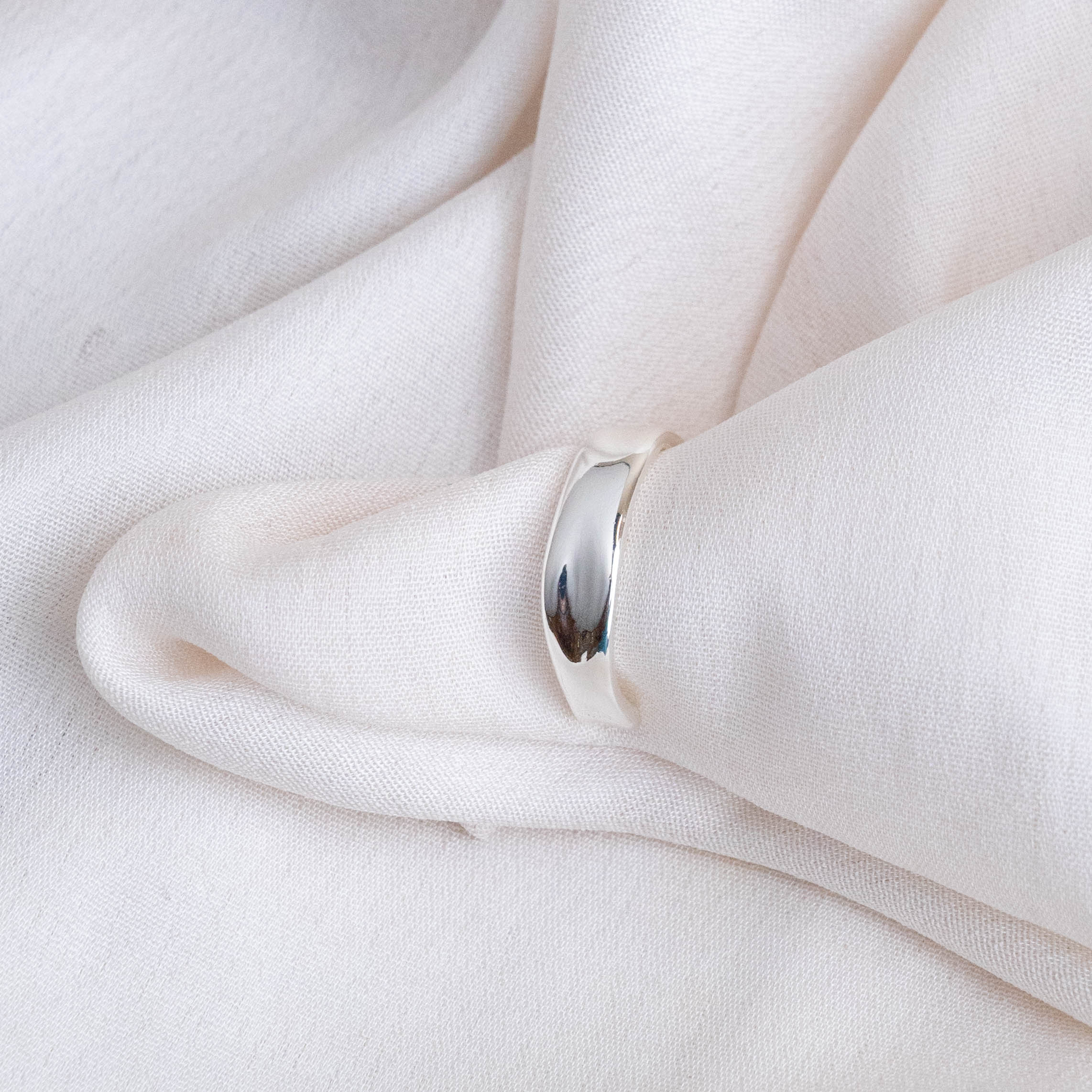 Silver Liquid Band
