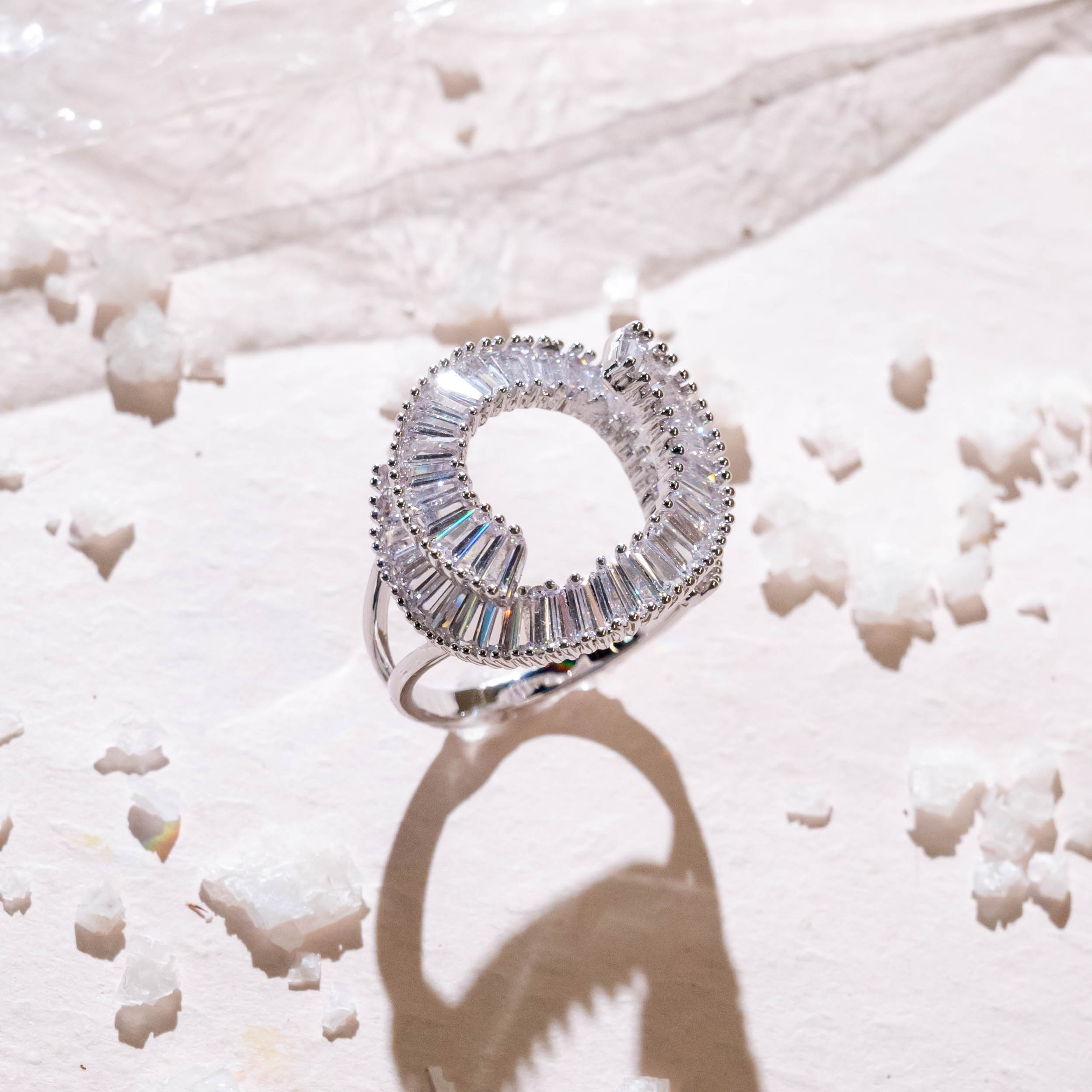 Silver Infinity Spiral Ring